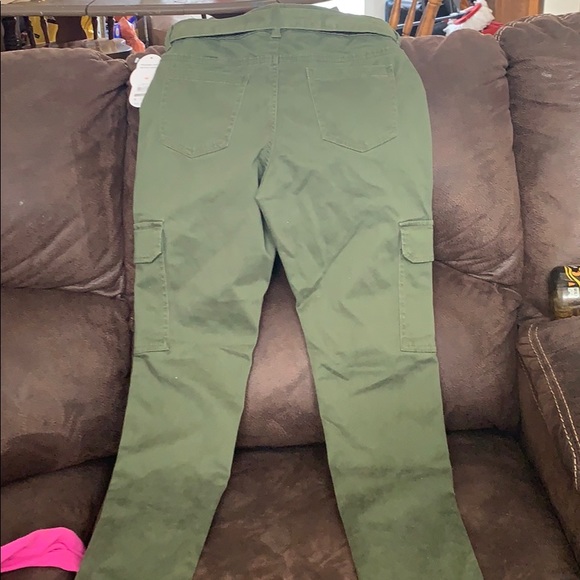 Dark Green bow jeans - Picture 2 of 4
